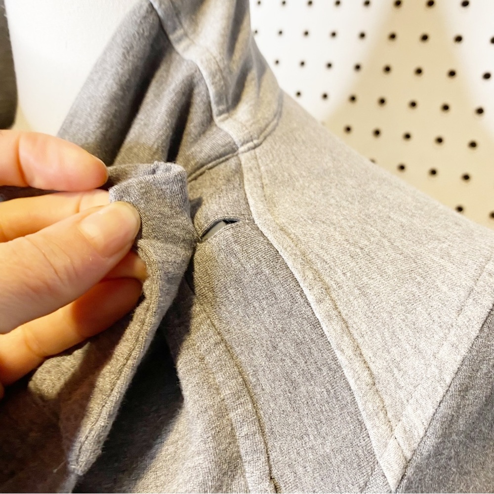Lululemon | Coast Wrap Open‎ Front Cardigan in Heathered Mod Medium Grey Sz. 4 - Picture 7 of 16